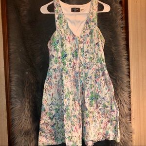 Guess Colorful Dots Half Zip Up Dress